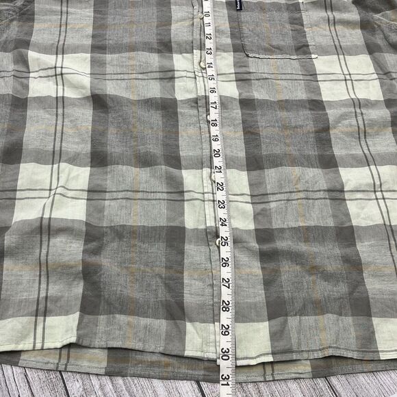 Barbour Button Up Mens Sz L Regular Fit Plaid Check Short Sleeve Shirt - Picture 6 of 7